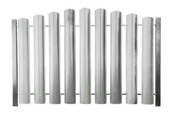 Штакетник ШТ-100 Полукруглый Полиэстр ОН RAL 7047 Мягкий серый-1 Штакетник ШТ-100 Полукруглый Полиэстр ОН RAL 7047 Мягкий серый-1