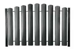 Штакетник ШТ-100 Полукруглый Полиэстр ОН RAL 7005 Мышиный