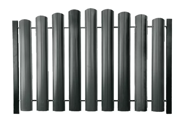 Штакетник ШТ-100 Полукруглый Полиэстр ОН RAL 7005 Мышиный Штакетник ШТ-100 Полукруглый Полиэстр ОН RAL 7005 Мышиный