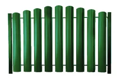 Штакетник ШТ-100 Полукруглый Полиэстр ОН RAL 6029 Зеленая мята