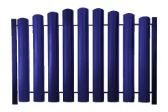 Штакетник ШТ-100 Полукруглый Полиэстр ОН RAL 5002 Ультрамарин