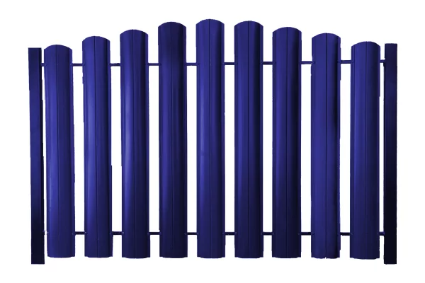 Штакетник ШТ-100 Полукруглый Полиэстр ОН RAL 5002 Ультрамарин-1