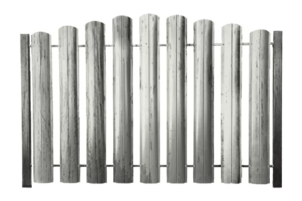 Штакетник ШТ-100 Полукруглый ECOSTEEL матовый Беленый Дуб 0,5 мм-1 Штакетник ШТ-100 Полукруглый ECOSTEEL матовый Беленый Дуб 0,5 мм-1