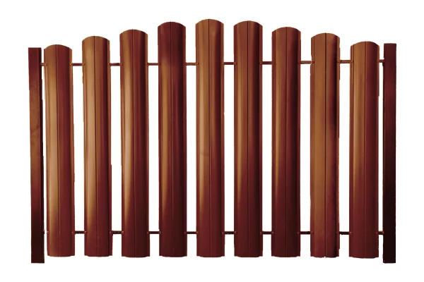 Штакетник ШТ-100 Полукруглый NormanMP RAL 8004 Коричневая медь 0.5 мм Штакетник ШТ-100 Полукруглый NormanMP RAL 8004 Коричневая медь 0.5 мм