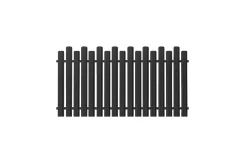 Штакетник ШТ-95 П-образный PURMAN RAL 9005 Черный 0,5 мм