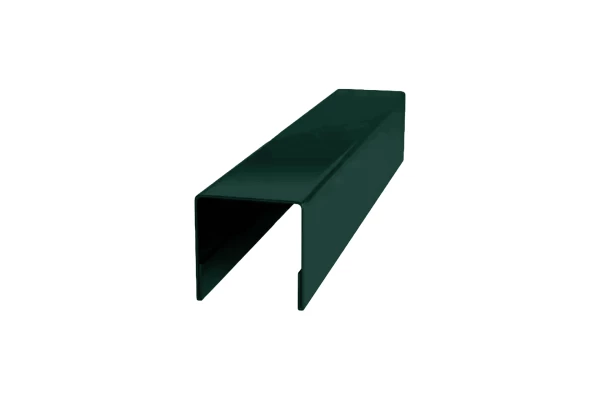Планка П-образная 20х20х2000 NormanMP (ПЭ-01-6005-0.5) Зеленый мох