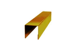 Планка П-образная 20х20х2000 NormanMP (ПЭ-01-1018-0.5) Цинково-желтый