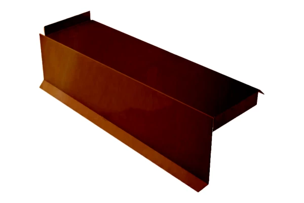 Планка сегментная торцевая левая 350 мм (AGNETA-03-Copper\Copper-0.5)
