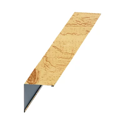 Планка угла наружного 50х50х3000 ECOSTEEL глянцевый 0,5 мм Сосна