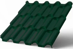 Металлочерепица Монтероссо-SL Норман 6005 0.5 мм Зеленая