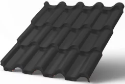 Металлочерепица Монтероссо-SL NormanMP 0,5 мм RAL 7024 Серый графит