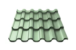 Металлочерепица Монтекристо-X NormanMP 0,5 мм RAL 6019 Зеленая пастель