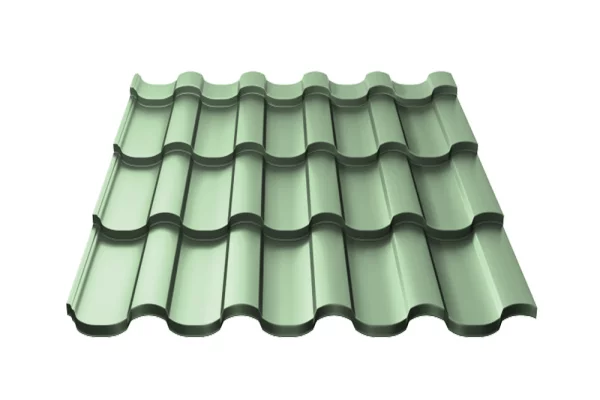 Металлочерепица Монтекристо-S NormanMP 0,5 мм RAL 6019 Зеленая пастель-1 Металлочерепица Монтекристо-S NormanMP 0,5 мм RAL 6019 Зеленая пастель-1