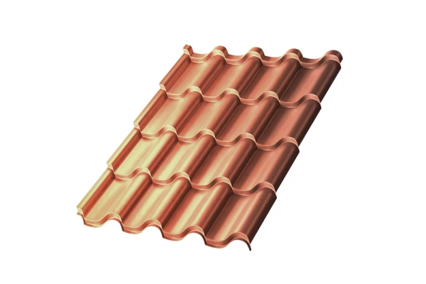 Металлочерепица Монтероссо-S (AGNETA-20-Copper\Copper-0.5)