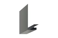 Планка откоса сложная 3D Woodstock 230х75х2000 Полиэстр 0.45 мм RAL 9006 Белый алюминий