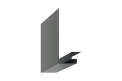 Планка откоса сложная 3D Woodstock 230х75х3000 NormanMP 0,5 мм RAL 7004 Серая