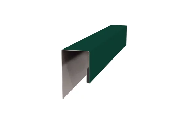 Планка J-профиль 24х18х3000 Полиэстр 0.45 мм RAL 6005 Зеленый мох Планка J-профиль 24х18х3000 Полиэстр 0.45 мм RAL 6005 Зеленый мох
