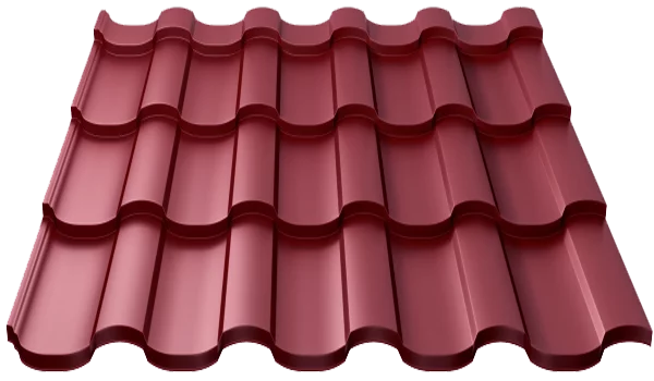 Металлочерепица Монтекристо-M NormanMP 0,5 мм RAL 3005 Красное вино-1 Металлочерепица Монтекристо-M NormanMP 0,5 мм RAL 3005 Красное вино-1