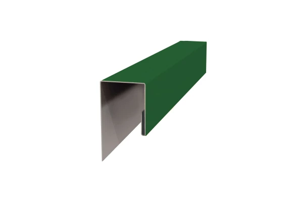 Планка J-профиль 24х18х3000 Полиэстер 0.45 мм RAL 6002 Зеленый лист