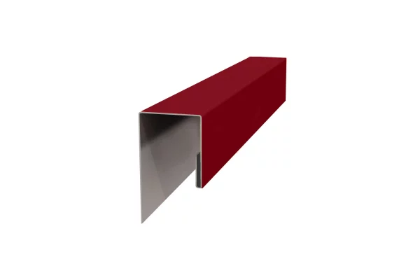 Планка J-профиль 24х18х3000 Полиэстер 0.45 мм RAL 3003 Красный рубин Планка J-профиль 24х18х3000 Полиэстер 0.45 мм RAL 3003 Красный рубин