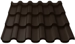 Металлочерепица Монтекристо-S PURMAN 0,5 мм RR32 Темно-коричневый