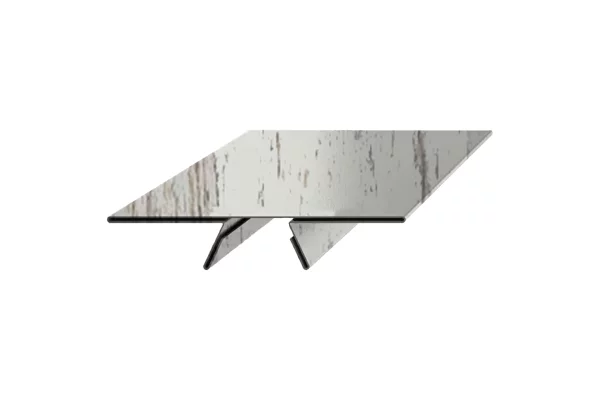 Планка стыковочная сборная верхняя Woodstock 87х15х2000 ECOSTEEL матовый 0,5 мм Беленый Дуб Планка стыковочная сборная верхняя Woodstock 87х15х2000 ECOSTEEL матовый 0,5 мм Беленый Дуб