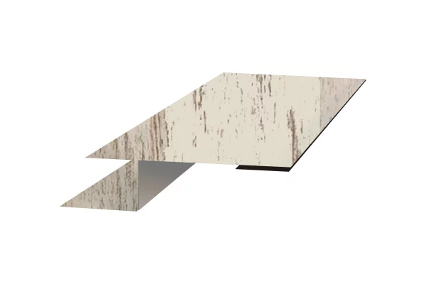 Планка стыковочная универсальная Woodstock 50х30х3000 ECOSTEEL матовый 0,5 мм Беленый Дуб Планка стыковочная универсальная Woodstock 50х30х3000 ECOSTEEL матовый 0,5 мм Беленый Дуб