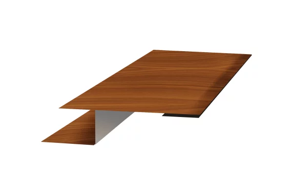 Планка стыковочная универсальная 50х18х3000 ECOSTEEL текстурированный 0.45 мм Орех Планка стыковочная универсальная 50х18х3000 ECOSTEEL текстурированный 0.45 мм Орех