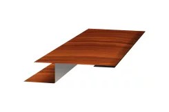 Планка стыковочная универсальная Woodstock 50х30х3000 ECOSTEEL текстурированный 0.45 мм Золотой орех