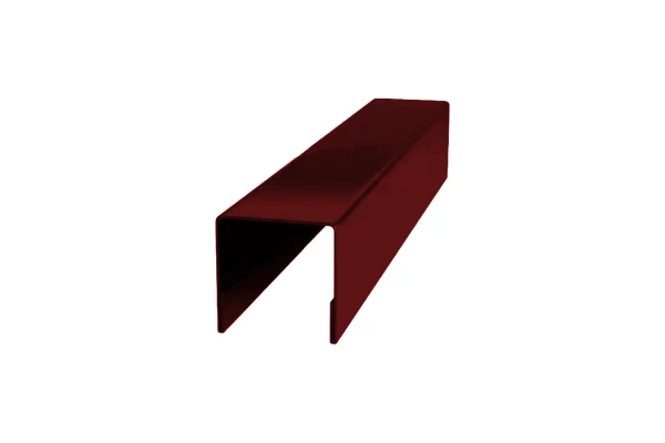 Планка П-образная Красный насыщенный Норман 0.5 мм