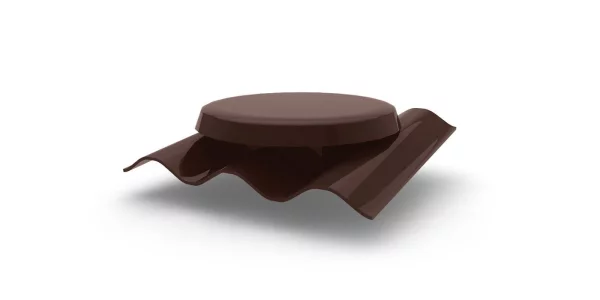 Выход вентиляции на металлочерепицу Металл Профиль RAL8017 Коричневый шоколад Выход вентиляции на металлочерепицу Металл Профиль RAL8017 Коричневый шоколад