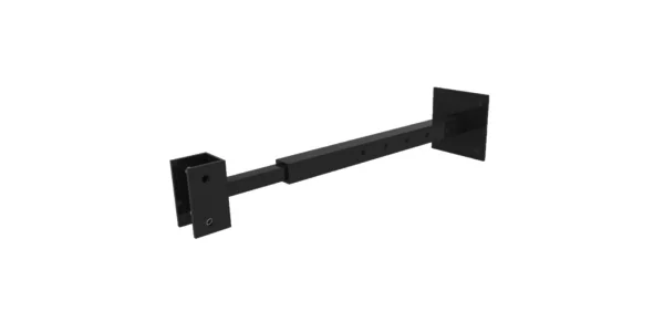 Комплект кронштейнов МП к стене для лестницы Черный 9005 4шт и метизы Комплект кронштейнов МП к стене для лестницы Черный 9005 4шт и метизы