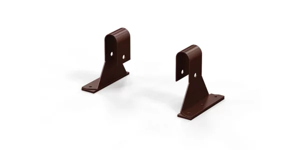 Комплект кронштейнов МП к крыше для лестницы Коричневый шоколад Ral 8017 4шт и метизы Комплект кронштейнов МП к крыше для лестницы Коричневый шоколад Ral 8017 4шт и метизы