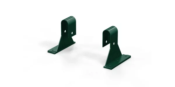 Комплект кронштейнов МП к крыше для лестницы Зеленый мох Ral 6005 4шт и метизы Комплект кронштейнов МП к крыше для лестницы Зеленый мох Ral 6005 4шт и метизы