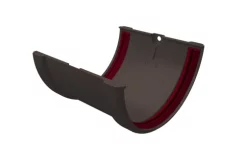 Соединитель желобов ПВХ Grand Line Стандарт Графит