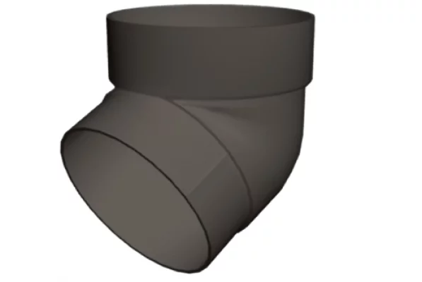 Колено трубы 67гр. ПВХ Grand Line Стандарт Графит Колено трубы 67гр. ПВХ Grand Line Стандарт Графит