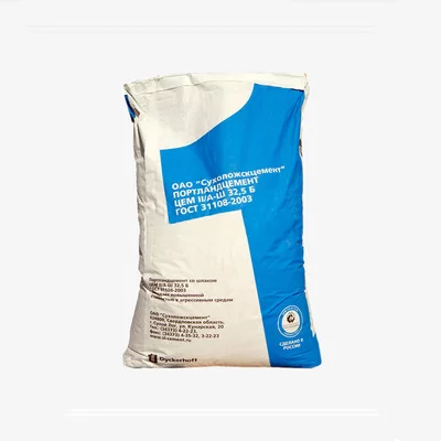 Портландцемент синий мешок ЦЕМ II/А-Ш32,5Б 50кг Сухой Лог 1 под=35 шт=1,75тн Портландцемент синий мешок ЦЕМ II/А-Ш32,5Б 50кг Сухой Лог 1 под=35 шт=1,75тн