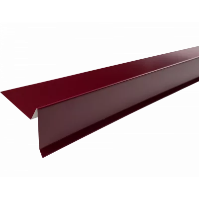 Планка торцевая RAL 3005 красная Shinglas Планка торцевая RAL 3005 красная Shinglas