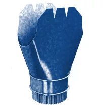 Воронка выпускная D185х150 Синий насыщенный