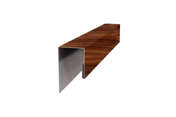 Планка J-профиль 24х18х2000 ECOSTEEL текстурированный 0.45 мм Орех Планка J-профиль 24х18х2000 ECOSTEEL текстурированный 0.45 мм Орех