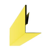 Планка аквилона малая 35х20х2000 Полиэстер 0.45 мм RAL 1018 Желтый цинк