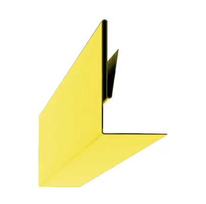 Планка аквилона малая 35х20х2000 Полиэстер 0.45 мм RAL 1018 Желтый цинк Планка аквилона малая 35х20х2000 Полиэстер 0.45 мм RAL 1018 Желтый цинк