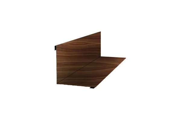 Планка угла внутреннего 75х75х3000 ECOSTEEL текстурированный 0.45 мм Орех Планка угла внутреннего 75х75х3000 ECOSTEEL текстурированный 0.45 мм Орех