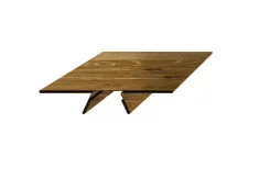 Планка угла внутреннего сборная верхняя Woodstock 58х23х2000 ECOSTEEL текстурированный 0,5 мм Золотой дуб