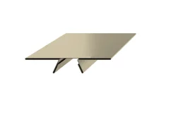 Планка угла внутреннего сборная верхняя Woodstock 58х23х2000 Полиэстр 0.45 мм RAL 1015 Светлая слоновая кость