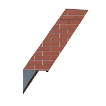 Планка угла наружного 115х115х2000 (ECOSTEEL-01-Кирпич-0.5)