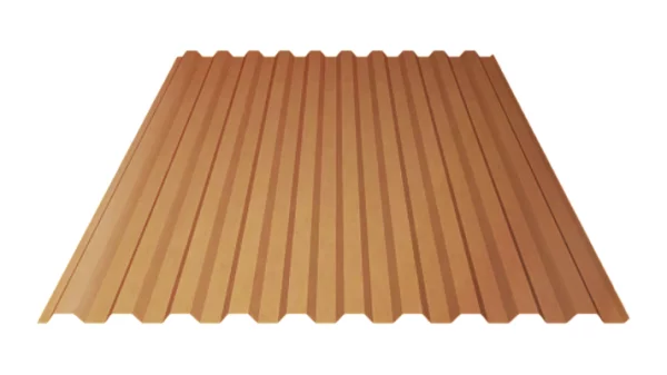 Профнастил C-21 Агнета двухстороннее покрытие Имитация меди-1 Профнастил C-21 Агнета двухстороннее покрытие Имитация меди-1