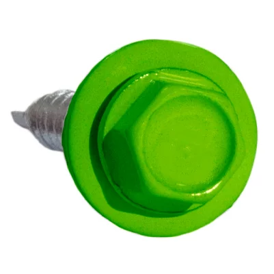 Саморез 4,8х50 HARDWEX оцинкованный RAL 6018 Желто-зеленый под насадку для крепления кровельного листа к деревянным конструкциям Саморез 4,8х50 HARDWEX оцинкованный RAL 6018 Желто-зеленый под насадку для крепления кровельного листа к деревянным конструкциям