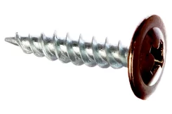 Саморез 4,2х25 HARDWEX оцинкованный с пресс-шайбой ОСТРЫЙ RAL 8017 Коричневый шоколад для крепления тонких стальных листов или пластика к деревянному основанию / тонким элементам стальных конструкций