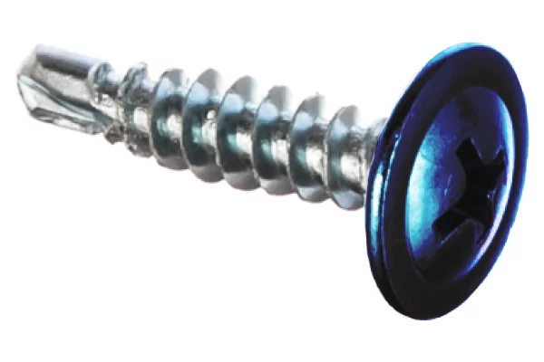 Саморез 4,2х16 HARDWEX оцинкованный с пресс-шайбой СВЕРЛО RAL 5005 Синий насыщенный для крепления стальных листов к металлическим конструкциям Саморез 4,2х16 HARDWEX оцинкованный с пресс-шайбой СВЕРЛО RAL 5005 Синий насыщенный для крепления стальных листов к металлическим конструкциям